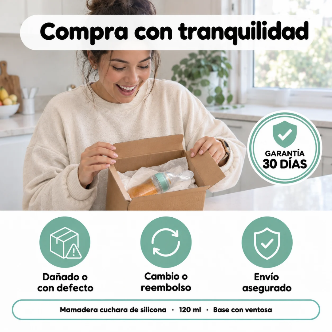 Cuchara Dosificadora de Silicona para Bebé