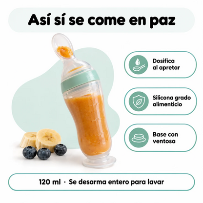 Cuchara Dosificadora de Silicona para Bebé